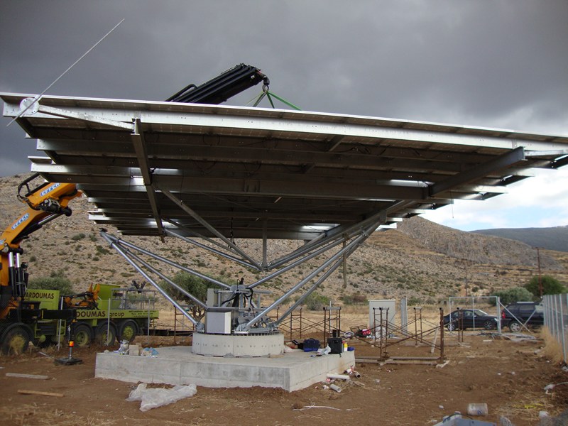 Solar power station of  3 x 98,40 kWp at Kastro, Viotia
