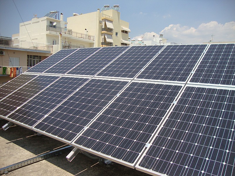 Solar power station of 9,87 kWp at Nea Smirni